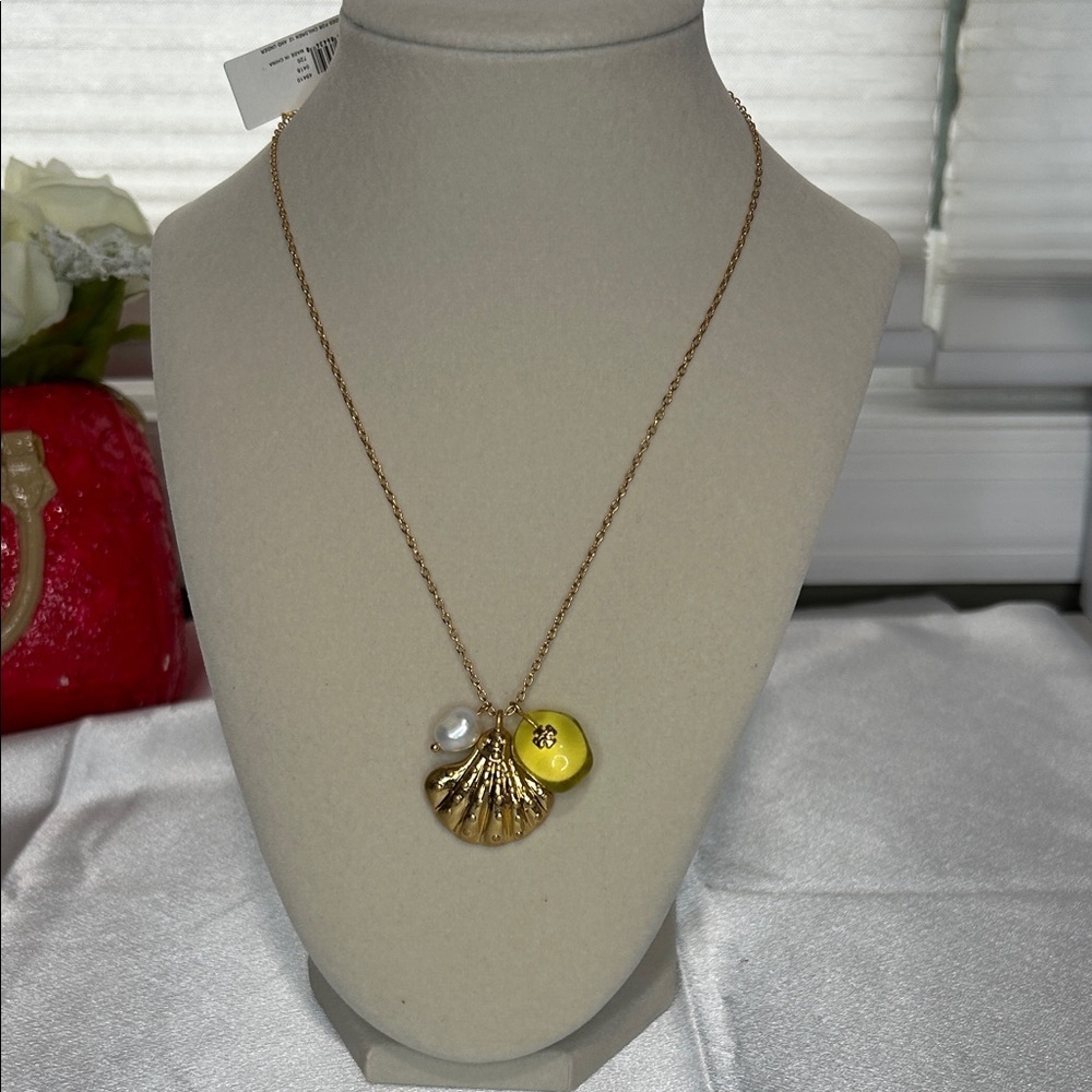 NWT Tory Burch gold necklace